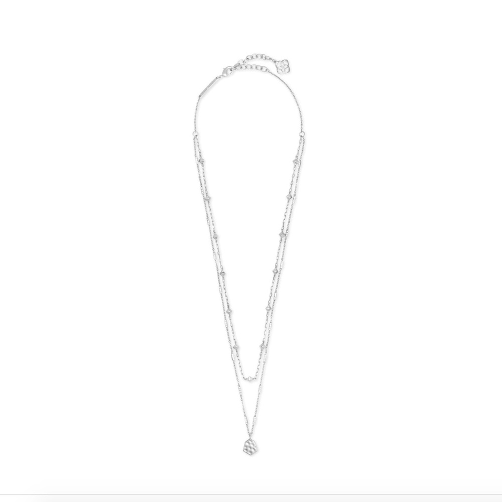 Kendra Scott Silver Multistrand Clove Necklace NWT